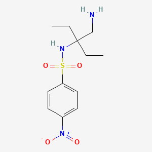 N-[3-(Aminomethyl)pentan-3-yl]-4-nitrobenzene-1-sulfonamide