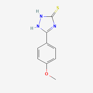 molecular formula C9H9N3OS B2797468 5-(4-methoxyphenyl)-4H-1,2,4-triazole-3-thiol CAS No. 33901-36-9