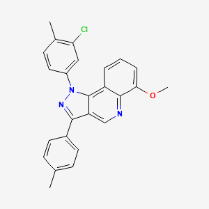 1-(3-chloro-4-methylphenyl)-6-methoxy-3-(4-methylphenyl)-1H-pyrazolo[4,3-c]quinoline