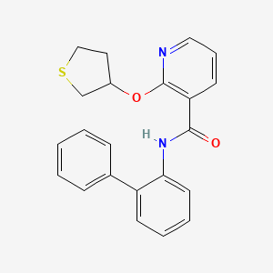 N-([1,1'-biphenyl]-2-yl)-2-((tetrahydrothiophen-3-yl)oxy)nicotinamide