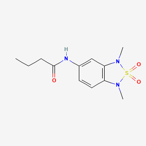 N-(1,3-dimethyl-2,2-dioxido-1,3-dihydrobenzo[c][1,2,5]thiadiazol-5-yl)butyramide