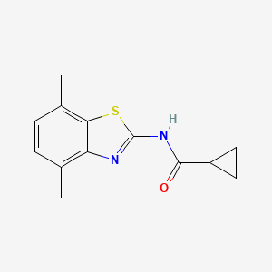 N-(4,7-dimethyl-1,3-benzothiazol-2-yl)cyclopropanecarboxamide