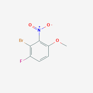molecular formula C7H5BrFNO3 B2797493 3-Bromo-4-fluoro-2-nitroanisole CAS No. 1807192-67-1