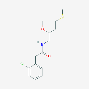 2-(2-Chlorophenyl)-N-(2-methoxy-4-methylsulfanylbutyl)acetamide