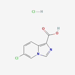 6-Chloroimidazo[1,5-a]pyridine-1-carboxylic acid hydrochloride