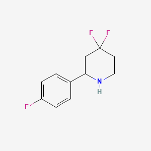 4,4-Difluoro-2-(4-fluorophenyl)piperidine