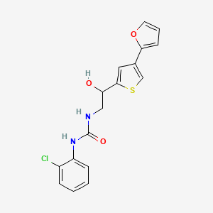 1-(2-Chlorophenyl)-3-[2-[4-(furan-2-yl)thiophen-2-yl]-2-hydroxyethyl]urea