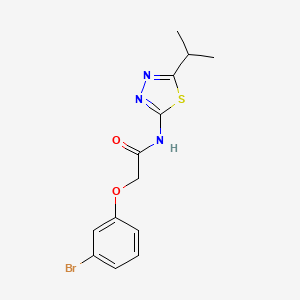 2-(3-bromophenoxy)-N-(5-isopropyl-1,3,4-thiadiazol-2-yl)acetamide