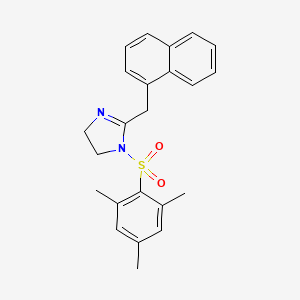 2-[(naphthalen-1-yl)methyl]-1-(2,4,6-trimethylbenzenesulfonyl)-4,5-dihydro-1H-imidazole