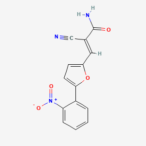 (2E)-2-cyano-3-[5-(2-nitrophenyl)furan-2-yl]prop-2-enamide
