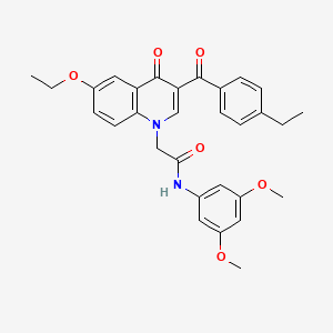N-(3,5-dimethoxyphenyl)-2-(6-ethoxy-3-(4-ethylbenzoyl)-4-oxoquinolin-1(4H)-yl)acetamide