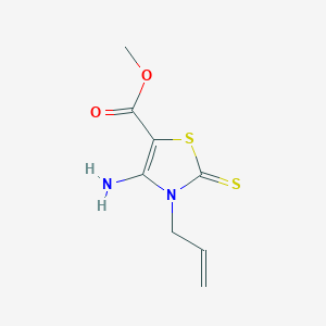 Methyl 4-amino-3-prop-2-enyl-2-sulfanylidene-1,3-thiazole-5-carboxylate