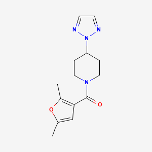 (4-(2H-1,2,3-triazol-2-yl)piperidin-1-yl)(2,5-dimethylfuran-3-yl)methanone