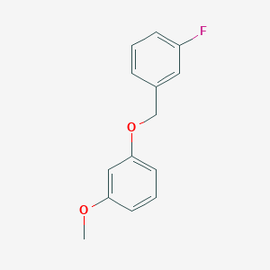 molecular formula C14H13FO2 B2797618 3-Fluorobenzyl(3-methoxyphenyl) ether CAS No. 850461-60-8