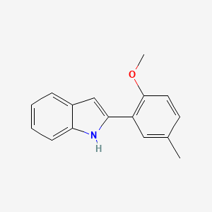 molecular formula C16H15NO B2797619 2-(2-methoxy-5-methylphenyl)-1H-indole CAS No. 58697-64-6