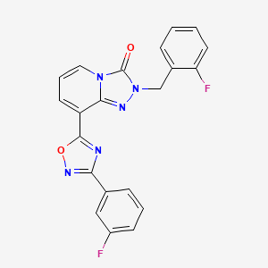 2-(2-fluorobenzyl)-8-(3-(3-fluorophenyl)-1,2,4-oxadiazol-5-yl)-[1,2,4]triazolo[4,3-a]pyridin-3(2H)-one