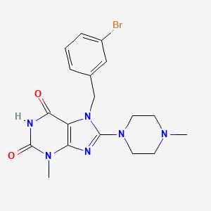 7-(3-bromobenzyl)-3-methyl-8-(4-methylpiperazin-1-yl)-1H-purine-2,6(3H,7H)-dione