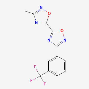 3-Methyl-3'-[3-(trifluoromethyl)phenyl]-5,5'-bi-1,2,4-oxadiazole