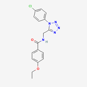 molecular formula C17H16ClN5O2 B2797657 N-{[1-(4-chlorophenyl)-1H-1,2,3,4-tetrazol-5-yl]methyl}-4-ethoxybenzamide CAS No. 1005306-10-4