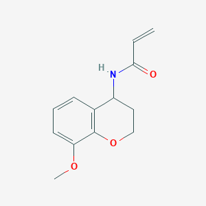 molecular formula C13H15NO3 B2797771 N-(8-Methoxy-3,4-dihydro-2H-chromen-4-yl)prop-2-enamide CAS No. 2175580-82-0