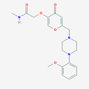 2-[6-[[4-(2-methoxyphenyl)piperazin-1-yl]methyl]-4-oxopyran-3-yl]oxy-N-methylacetamide