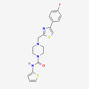 4-((4-(4-fluorophenyl)thiazol-2-yl)methyl)-N-(thiophen-2-yl)piperazine-1-carboxamide