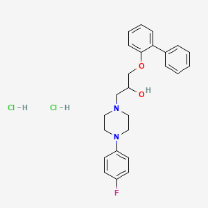 1-([1,1'-Biphenyl]-2-yloxy)-3-(4-(4-fluorophenyl)piperazin-1-yl)propan-2-ol dihydrochloride