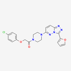 2-(4-Chlorophenoxy)-1-(4-(3-(furan-2-yl)-[1,2,4]triazolo[4,3-b]pyridazin-6-yl)piperazin-1-yl)ethanone