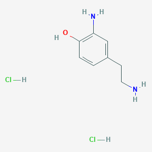 2-Amino-4-(2-aminoethyl)phenol;dihydrochloride