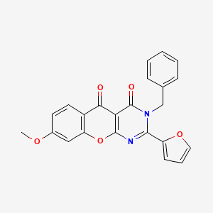 3-benzyl-2-(furan-2-yl)-8-methoxy-3H-chromeno[2,3-d]pyrimidine-4,5-dione
