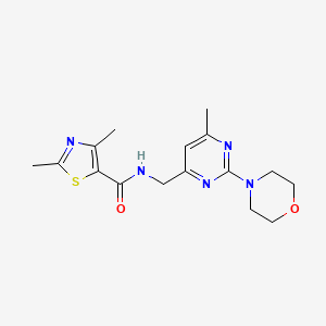 2,4-dimethyl-N-((6-methyl-2-morpholinopyrimidin-4-yl)methyl)thiazole-5-carboxamide