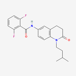 2,6-difluoro-N-(1-isopentyl-2-oxo-1,2,3,4-tetrahydroquinolin-6-yl)benzamide