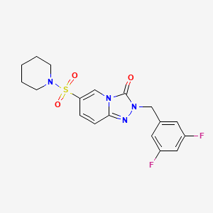 2-(3,5-difluorobenzyl)-6-(piperidin-1-ylsulfonyl)[1,2,4]triazolo[4,3-a]pyridin-3(2H)-one