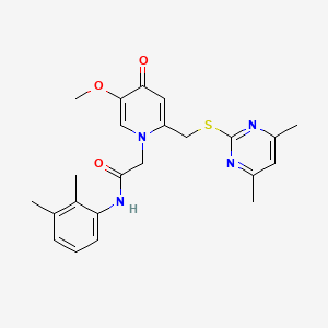 N-(2,3-dimethylphenyl)-2-(2-(((4,6-dimethylpyrimidin-2-yl)thio)methyl)-5-methoxy-4-oxopyridin-1(4H)-yl)acetamide