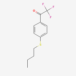 molecular formula C12H13F3OS B2797836 4'-(n-Butylthio)-2,2,2-trifluoroacetophenone CAS No. 1443354-54-8