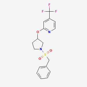 2-((1-(Benzylsulfonyl)pyrrolidin-3-yl)oxy)-4-(trifluoromethyl)pyridine