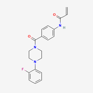N-{4-[4-(2-fluorophenyl)piperazine-1-carbonyl]phenyl}prop-2-enamide