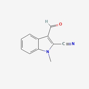 molecular formula C11H8N2O B2797902 2-Cyano-1-methyl-1H-indole-3-carbaldehyde CAS No. 154379-85-8