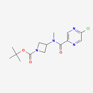 molecular formula C14H19ClN4O3 B2797907 Tert-butyl 3-[(5-chloropyrazine-2-carbonyl)-methylamino]azetidine-1-carboxylate CAS No. 2378501-87-0