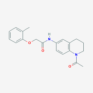 molecular formula C20H22N2O3 B2797932 N-(1-acetyl-1,2,3,4-tetrahydroquinolin-6-yl)-2-(2-methylphenoxy)acetamide CAS No. 941870-96-8