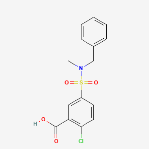 B2797942 5-[Benzyl(methyl)sulfamoyl]-2-chlorobenzoic acid CAS No. 380193-44-2