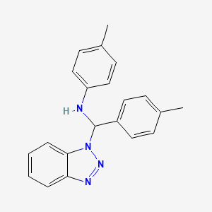 B2798004 N-[1H-1,2,3-Benzotriazol-1-yl(4-methylphenyl)methyl]-4-methylaniline CAS No. 1381762-97-5
