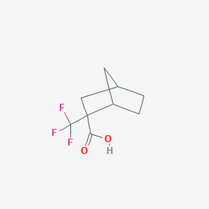 molecular formula C9H11F3O2 B2798120 2-(Trifluoromethyl)bicyclo[2.2.1]heptane-2-carboxylic acid CAS No. 1896752-94-5
