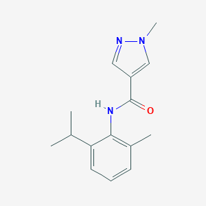 molecular formula C15H19N3O B279828 N-(2-isopropyl-6-methylphenyl)-1-methyl-1H-pyrazole-4-carboxamide 