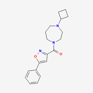 (4-Cyclobutyl-1,4-diazepan-1-yl)(5-phenylisoxazol-3-yl)methanone