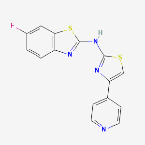 6-fluoro-N-(4-(pyridin-4-yl)thiazol-2-yl)benzo[d]thiazol-2-amine