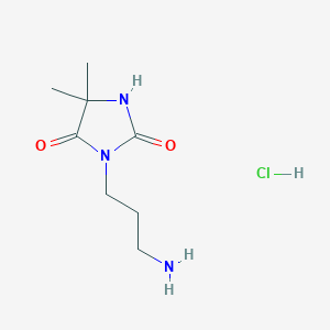 3-(3-Aminopropyl)-5,5-dimethylimidazolidine-2,4-dione hydrochloride
