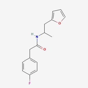 2-(4-fluorophenyl)-N-(1-(furan-2-yl)propan-2-yl)acetamide