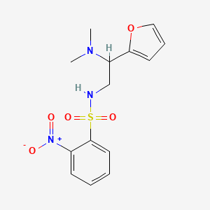 N-(2-(dimethylamino)-2-(furan-2-yl)ethyl)-2-nitrobenzenesulfonamide