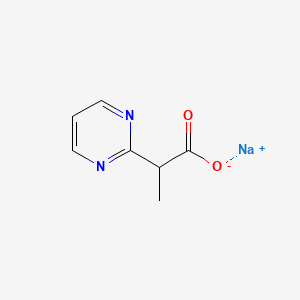 Sodium 2-(pyrimidin-2-yl)propanoate